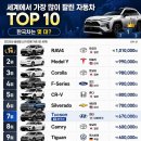 2025 월드베스트 셀링카 탑10 이미지