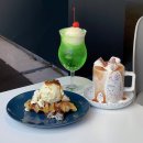 [서울숲 카페] 스테이커렌트🍨 :: 독특한 음료와 크로플 맛집 ꯁ 초코무쵸, 무화과크림치즈크로플, 메론소다