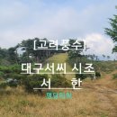 이천서씨 묘 | [고려풍수] 대구서씨 시조 서 한