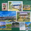 일상을 기록하는 수채 펜드로잉 이미지