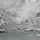 설경산수화 이미지