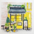하루의 시작, 펜&수채 일러스트 네이버블로그