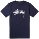 Stussy / 스투시 Mens Original Stock Logo Tee Navy / M 이미지