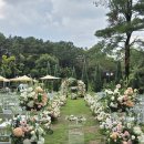 정원가든 | 용인 오뜨아르 카페 웨딩 🌿 잔디정원 가든웨딩 꽃 장식 후기