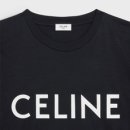 (국내 백화점) 셀린느 반팔 티셔츠 블랙 화이트 이미지