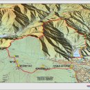 상인고-대덕산-앞산-청룡산-작봉(용상등) -삼필봉-420.8봉-도원지16.3km(3h 25m 38s)1384m 1376m-170628 이미지