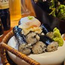 김밥에 라면 | 발산역횟집 프라이빗한 룸술집 대나무숙성회관 광어소금김밥 홍게라면 후기