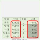 엑셀, 단가에 글자가 있다면 금액 수식은? 이미지