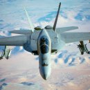 미국 해군의 장기 복무 중인 F/A-18 슈퍼호넷 전투기 이미지