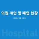 삼성센트럴정신건강의학과의원 | 의원 개업 및 폐업 현황(2026년 3월 2주차)