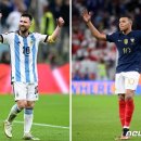 [월드컵] 메시vs 음바페, 대망의 결승전에 나란히 선발 출전 '정면 충돌' 이미지