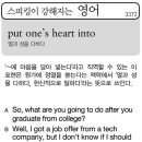 put one's heart into(열과 성을 다하다) 이미지