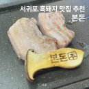 돈돼지먹어봐 | 서귀포 흑돼지 맛집 본돈 올레시장 근처 고깃집 추천