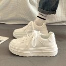 6051 | 여성로퍼의 완벽한 선택 레더 여성 스니커즈 단화 통굽 LK6051 편안한 패션 신발