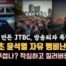 작정하고 만든 JTBC, 방송하자마자 폭발적 반응, 방송최초 윤석열 자유 맹비난한 앵커 이미지