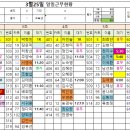 03월25일(월)출근시간표 이미지