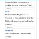 8 25/5/24 SouthWest airline will require chargers be kept out while in use 이미지
