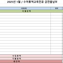 1월 금전출납부 이미지