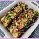 전자렌지를 이용한 요리~촉촉하고 감칠맛이 좋은 대패삼겹살 가지찜 이미지