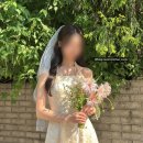 W4-5. 플로뉴 피치 펄 드레스 (S)_ 웨딩촬영 드레스 추천, 내돈내산 촬영 후기