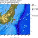 일본 혼슈 이바라키현 동부해안 규모 5.7 지진발생 이미지
