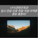 TD공방 | VFX콘텐츠학과 입시·전공·진로·취업·직업·자격증 정보 총정리! [VFX편집학과]