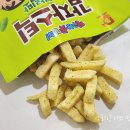 짱구 감자스틱 바질갈릭 맛 편의점 과자 가격 칼로리 우표씰스티커 없어진 후기