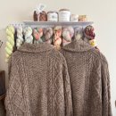 칼라M | 대바늘 | 플렛베리 숄칼라 커플카디건 완성 후기