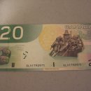 카나다 20불짜리 레이더 번호 지폐 이미지