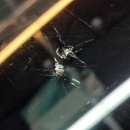 가장자리 | 인천 유리복원, 돌빵 2개가 동시에? 가장자리 스타형 크랙 수리 후기