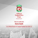 18-19시즌 ANFIELD KOREA OFFICIAL SUPPORTERS CLUB 인증서 (by peter moore) 이미지