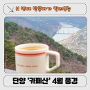 산이 있는 풍경 | 단양 카페산 N 번째 방문 후기 ㅣ 해발 600미터에서 마시는 4월의 아메리카노 봄 풍경