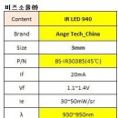 중국 3mm IR940nm 30~50mW/sr 45deg 이미지