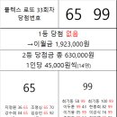 플렉스 로또 33회차 당첨자 이미지