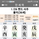 1/26일 벤드 사주풀이(미연방 한국인 검사 명조) 이미지