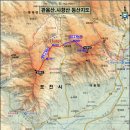 사향산 등산로 전경-②(사향산 정상 및 사향산에서 바라본 주변지역 전경, 사향산 등산지도, 등산코스 포함) 이미지