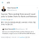 필라델피아 세븐티식서스 ＜-＞ 골든스테이트 워리어스 트레이드 이미지