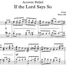 Piano Worship . '주님 말씀하시면' 악보(Score). CCM | Acoustic Ballad 이미지