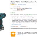 Makita XT211M 18V LXT Lithium-Ion 2-Pc. Cordless Combo Kit with 2 Batteries $199.00(72%) 이미지