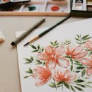 수채 일러스트 이미지