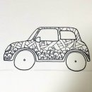 힐링 아트 젠탱글 이미지