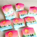 풍경을 담은 아크릴화 이미지