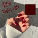 [셀프네일] 와인빛 버건디 네일 •₊˚.🍷🍇 | 원컬러 네일 | 더젤 017 스윗버건디 후기