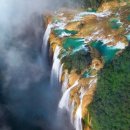 Cascada de Tamul 폭포 멕시코 이미지