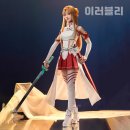 창세아트 | 소드 아트 온라인 소아온 유우키 아스나 코스프레 SAO 버전 풀세트 최고급 삼분망상 - 의상 고열사 가발...