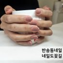 꽃다운네일 | 반송동네일 네일도꽃길 젤네일원컬러 후기