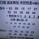 로또복권 추천번호 이미지