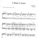 2NE1 / I don't care 악보 이미지