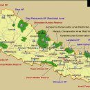네팔 트레킹 지도 이미지