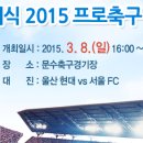 [울산축제 행사] K리그 클래식 2015 프로축구 홈 개막전 15.3.8(일) 이미지